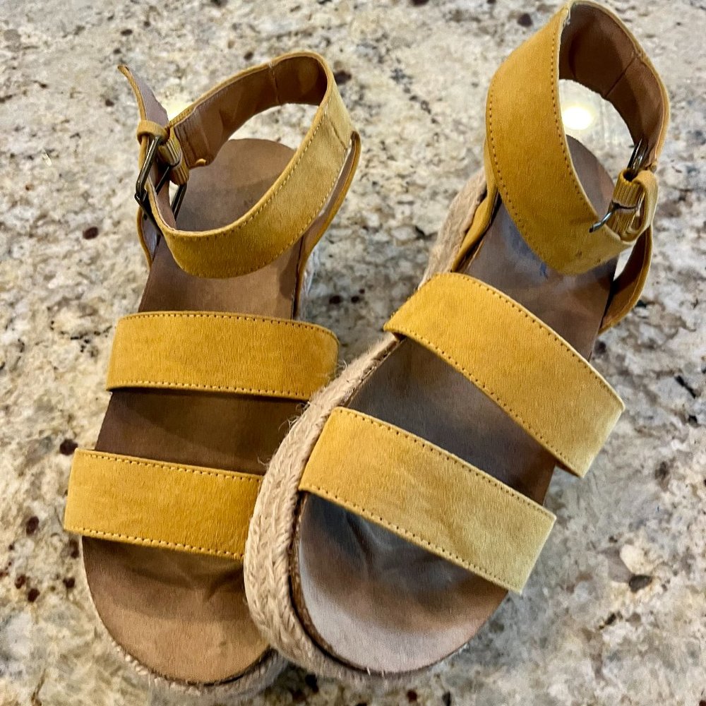 Yellow Platform Sandals